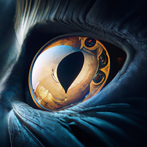 Hyperdetailed Cat Eye in Dark Fantasy Style