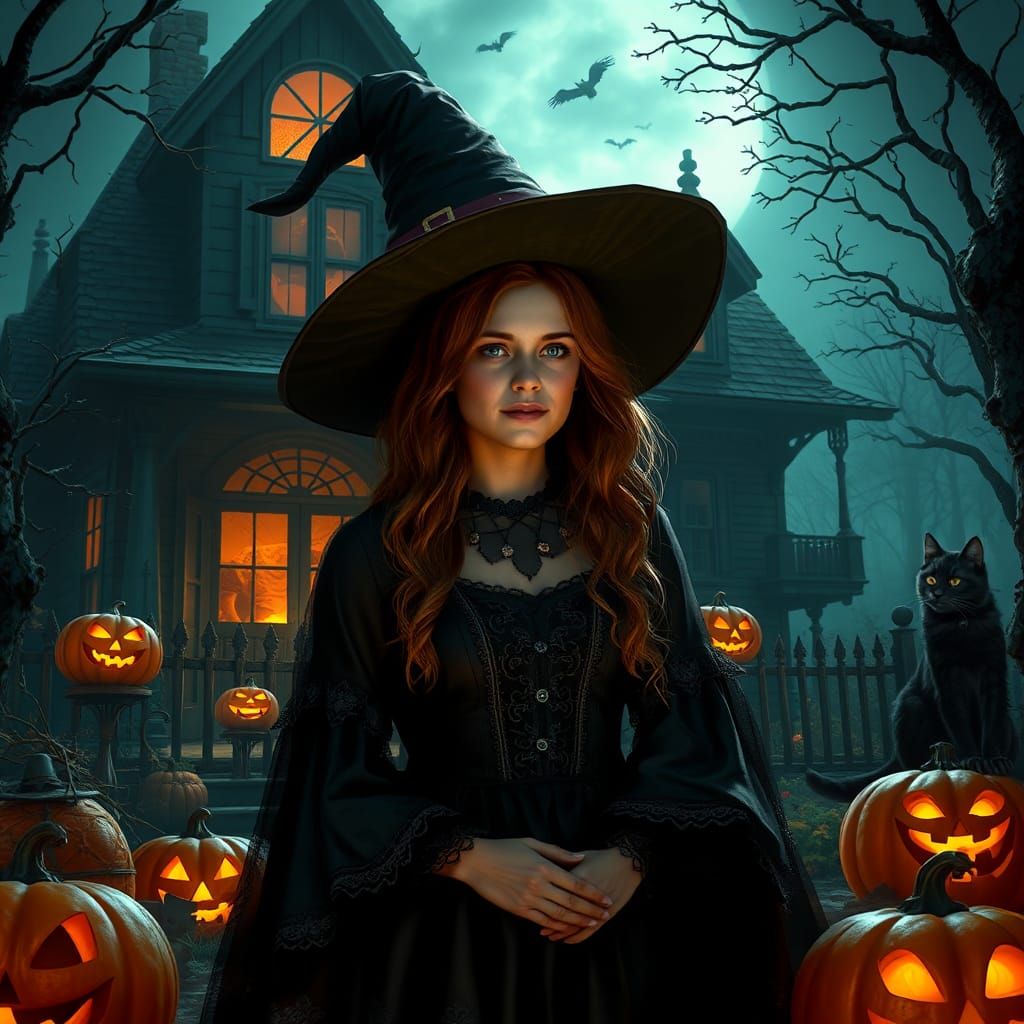 Anna Kendrick as Witch in Cozy Haunted House