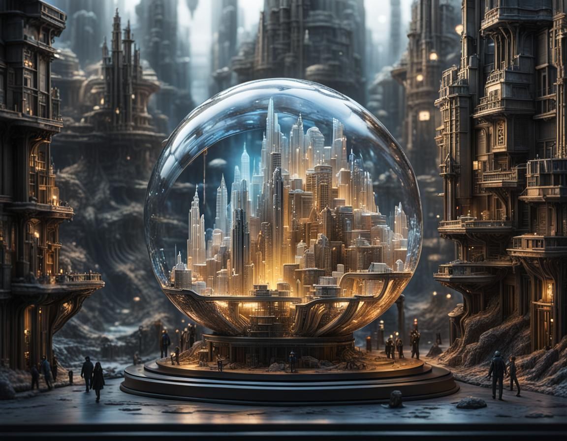 Biomechanical crystal city !