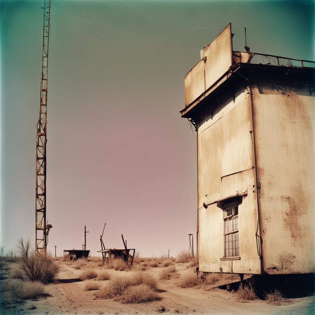 Post-Apocalyptic Landscape in Art Nouveau Style