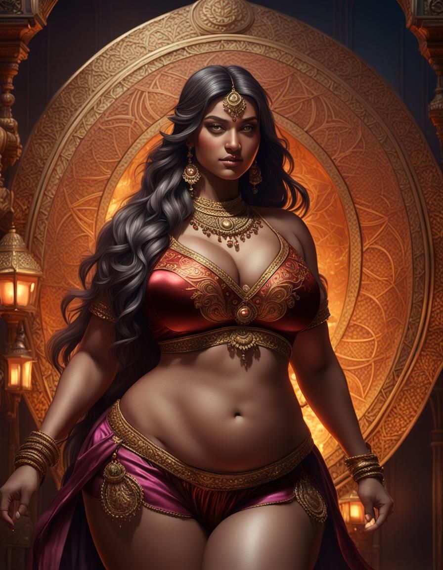 Indian Fantasy Beauty in Dark Fantasy Concept Art