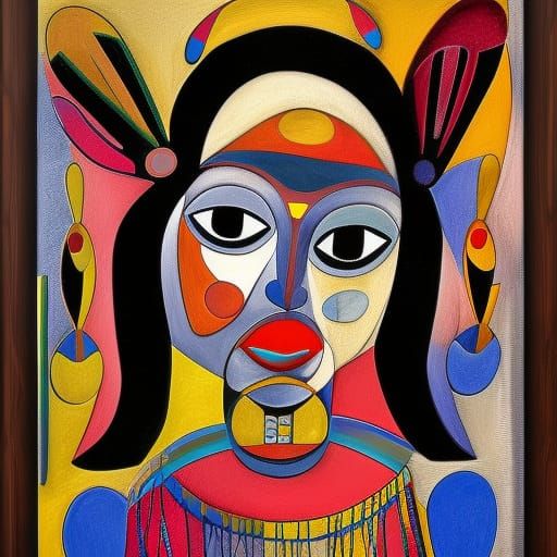 Intricate Portrait of Bugul Noz in Surrealist Style