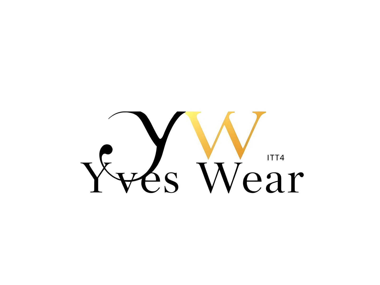 Luxurious Fashion Logo in Metallic Gold