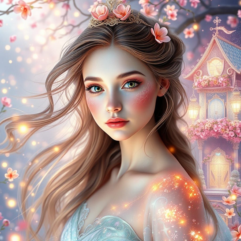 Enchanting Fairy Princess in Whimsical Wonderland