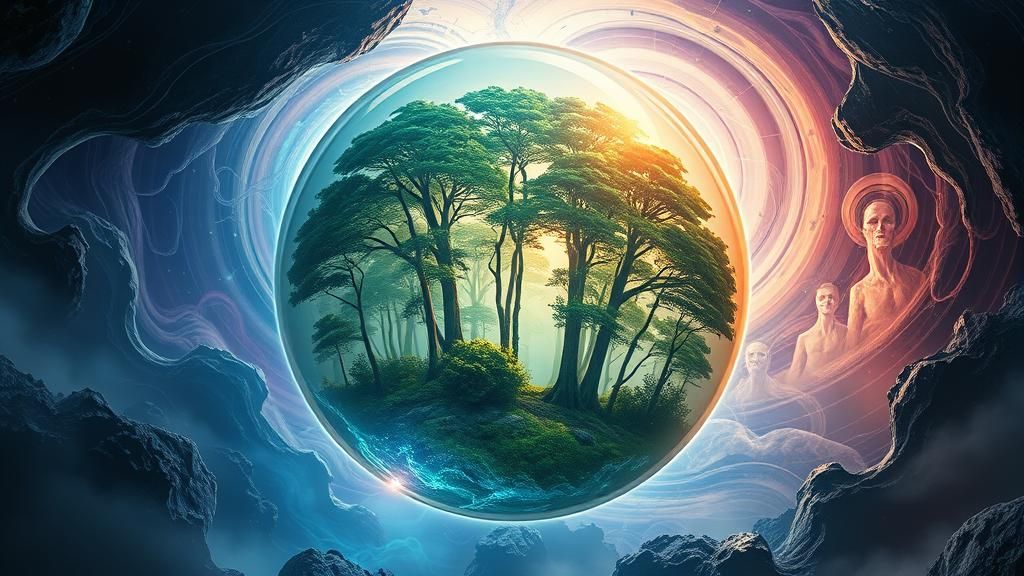 Surreal Forest Orb in Ethereal Portal