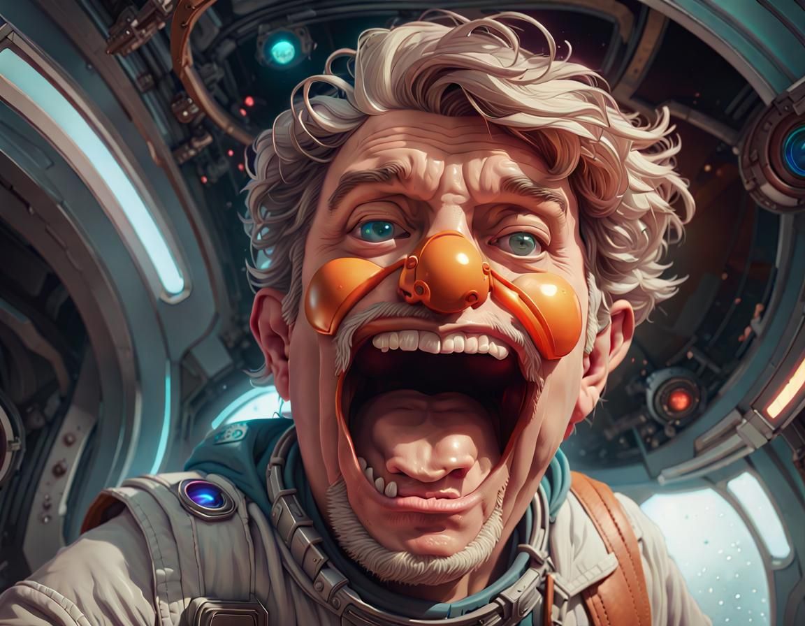 Intricate Portrait with Dynamic Lighting