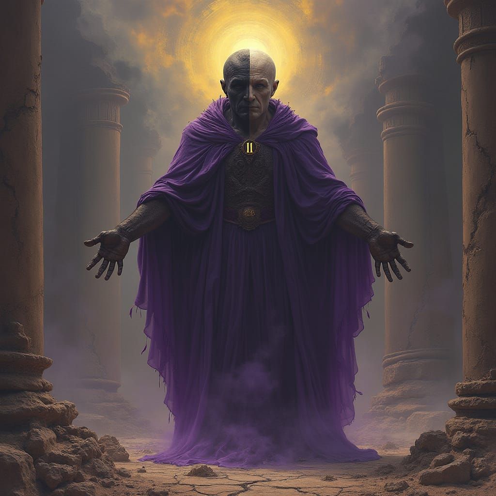 Colossal Two-Faced Janus God of Beginnings and Endings