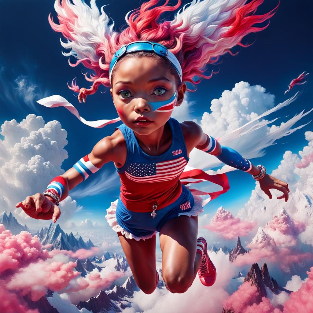 Cheetah Girl's Olympic Run: A Digital Masterpiece