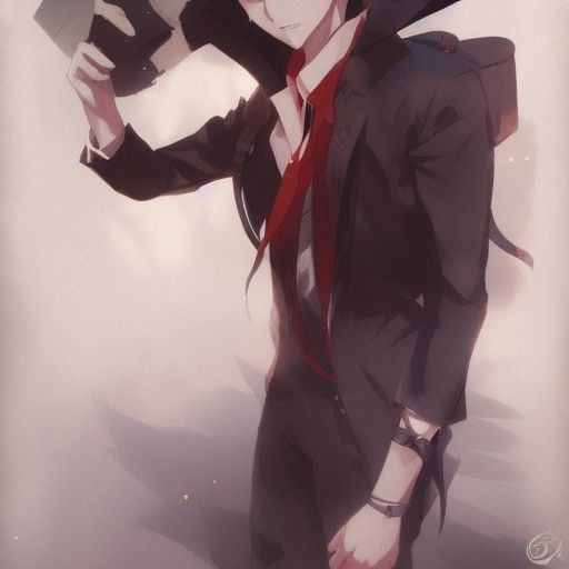 Cute Anime Style Gay Lovers, Sinister Art