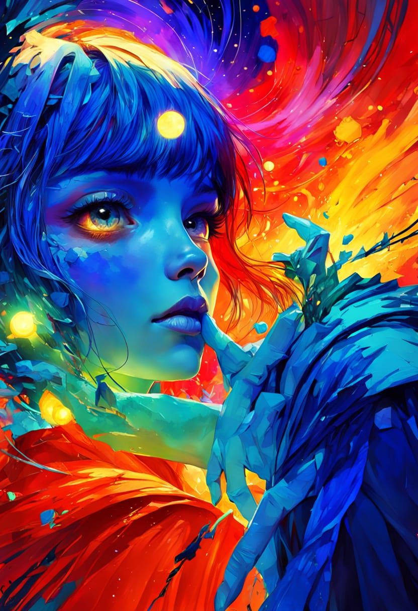 Doorway to Lucid Dream in Stylized Watercolor