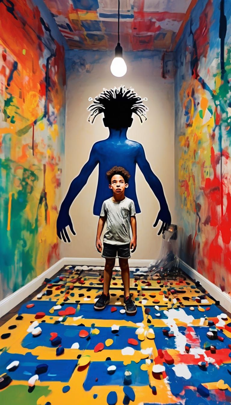 Whimsical Portraits with Distorted Anatomy in Vibrant Colors