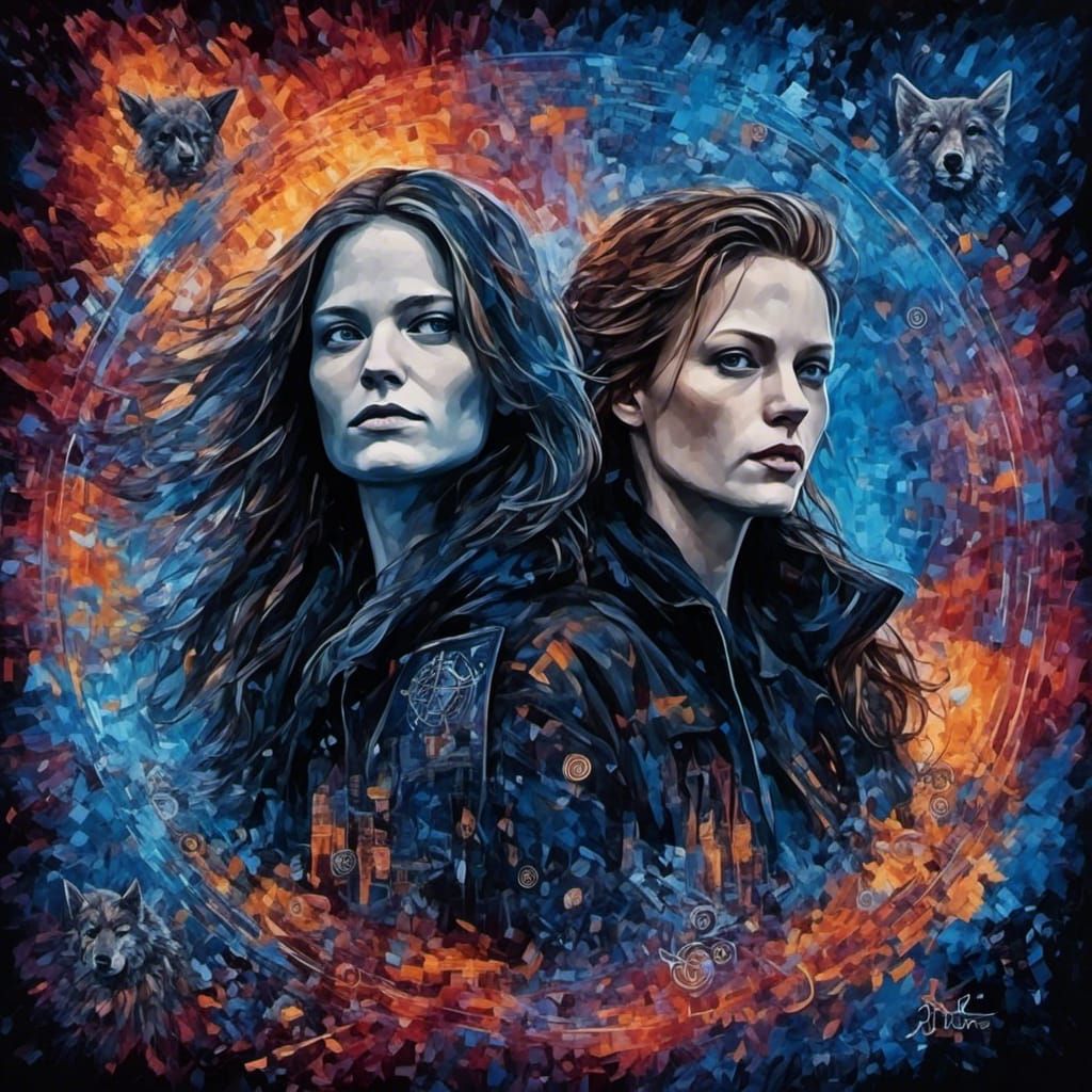 Cosmic Time Lords in UV Graffiti Art