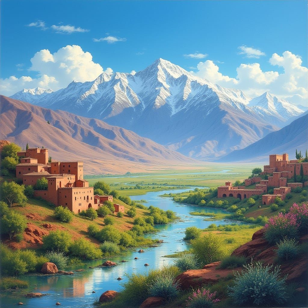 The Atlas Mountains of Morocco.