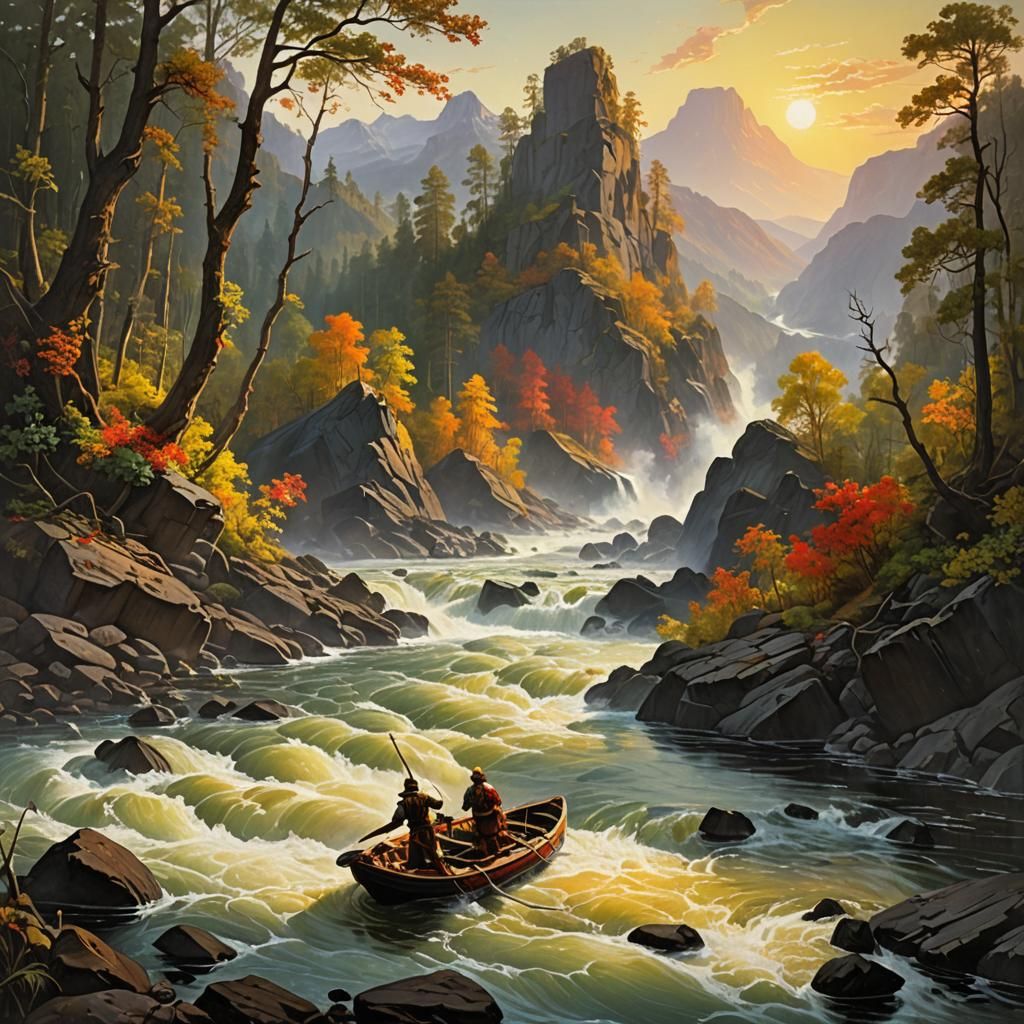 Conquistador's Escape: Lava River and Vibrant Forest