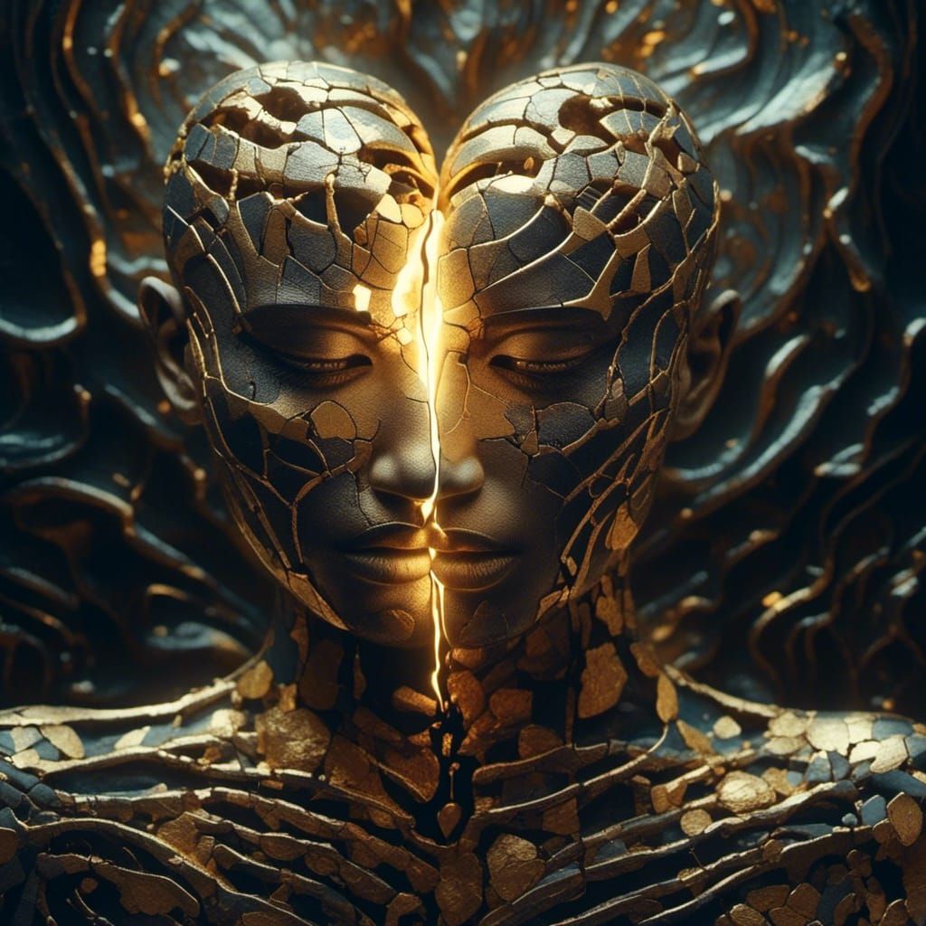 Bioluminescent Soul: Surreal Heart Radiance