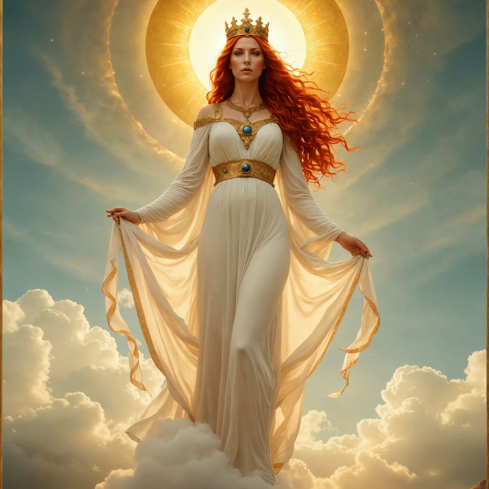 Medieval Tarot Card: Judgment Goddess