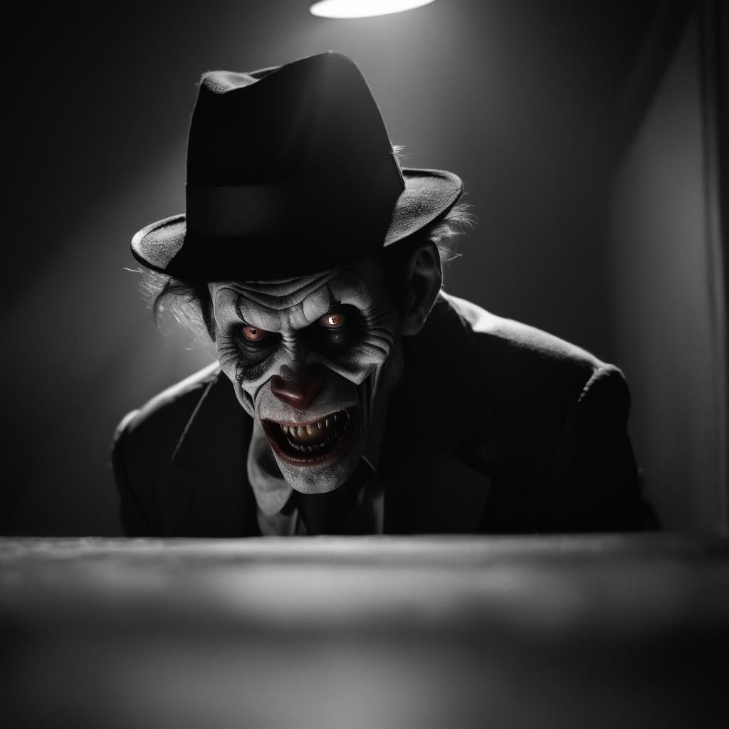 Maniacal Detective in Dark Alley