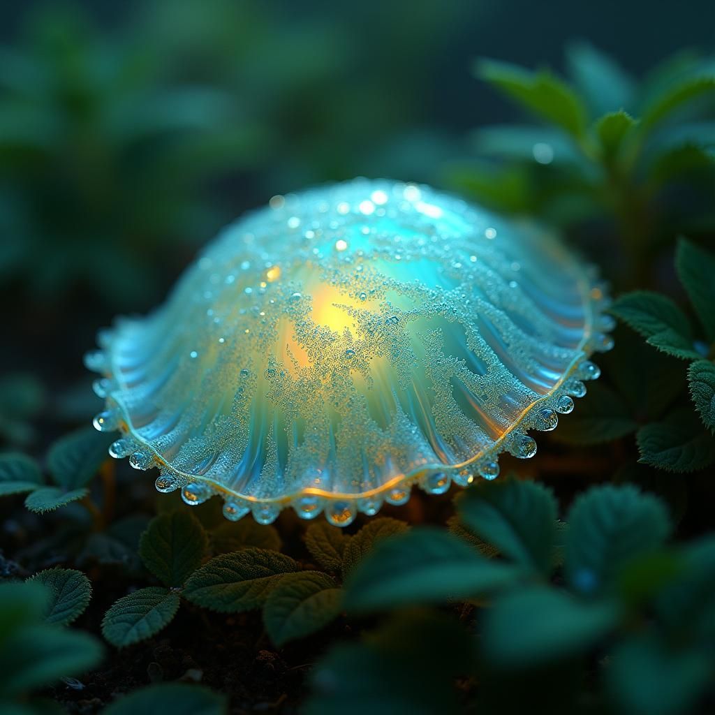 Luminous Oysteroid in Dreamlike Fin-de-Siècle Style