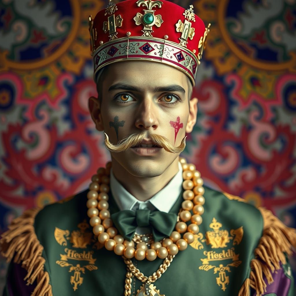 King Editorial Portrait in Contemporary Photo Style
