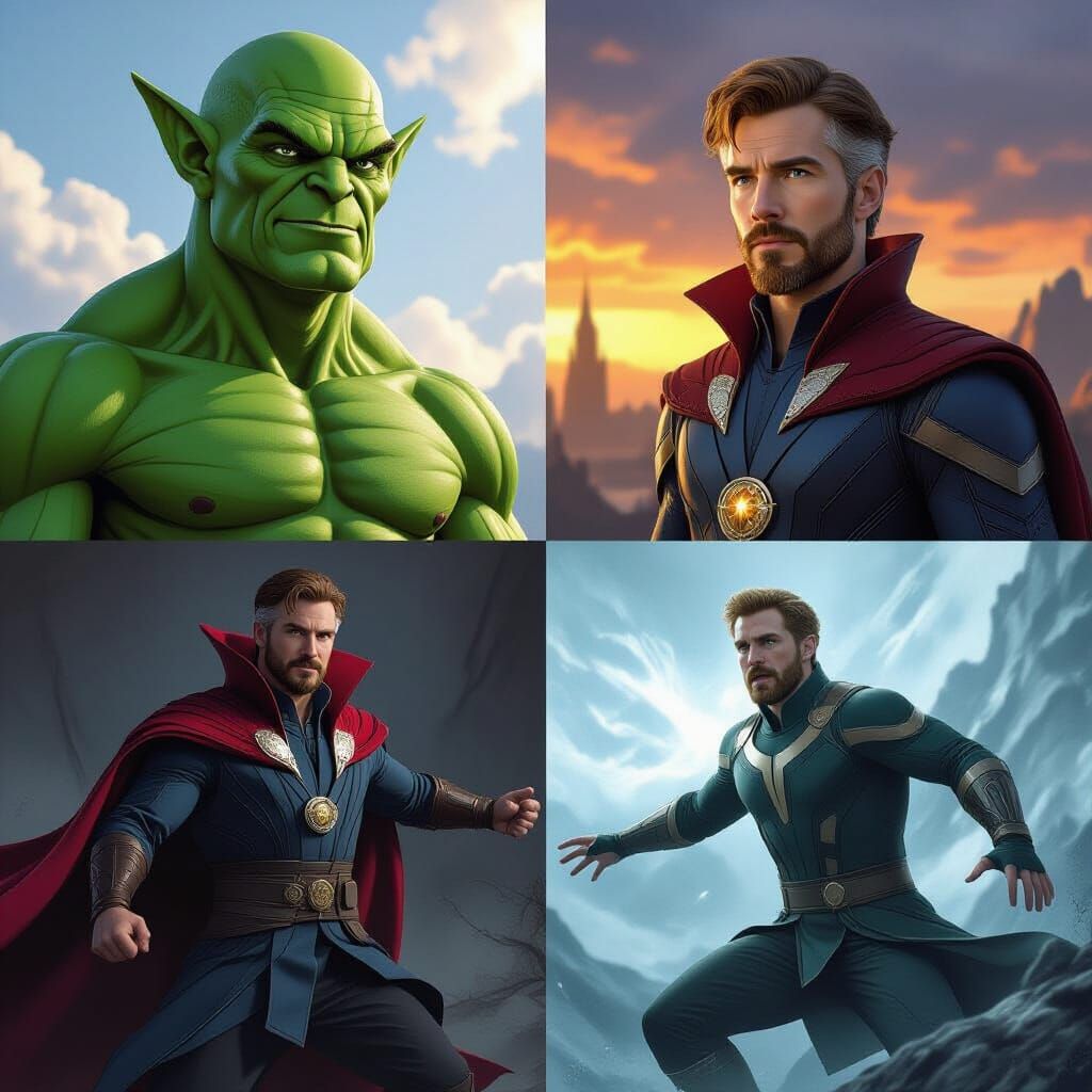 Fantasy Heroes in a Realistic Stubborn Battle