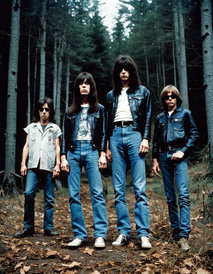 The Ramones in Haunted Pet Sematary Village