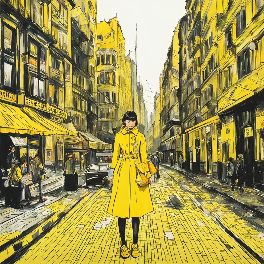 The girl in yellow