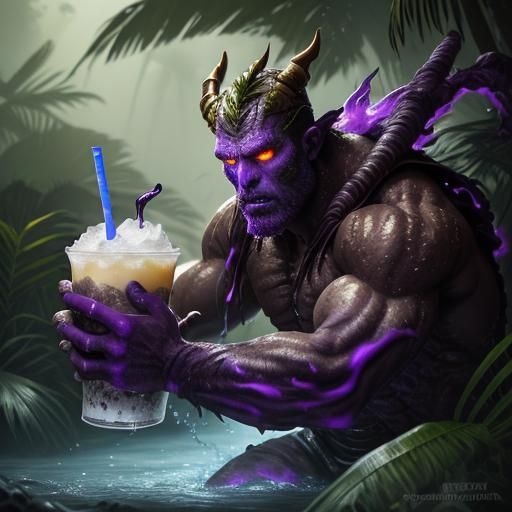 Foam Cup Monster Battles Rambo in Jungle