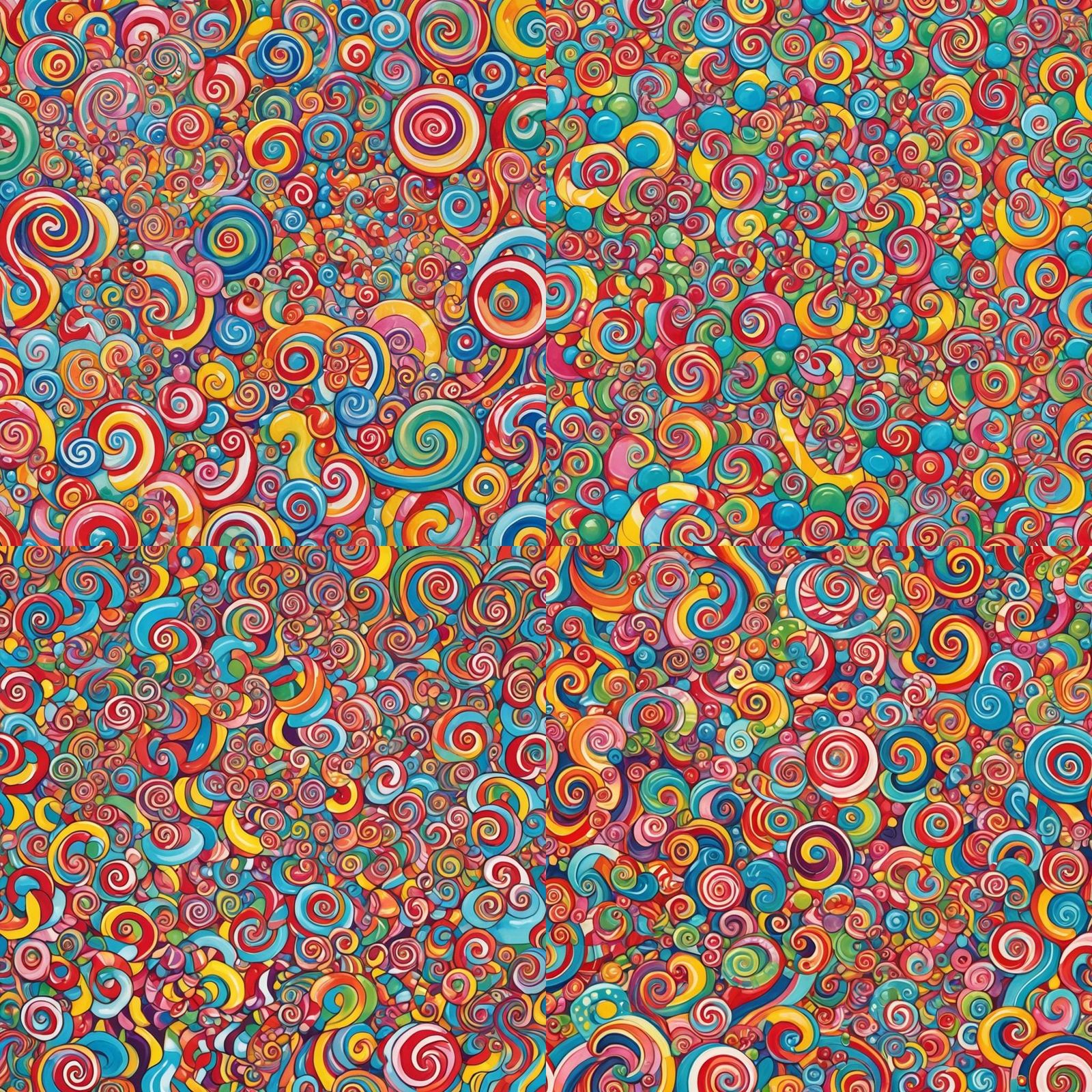 Children Share Melting Jelly in Candyland Wonderland