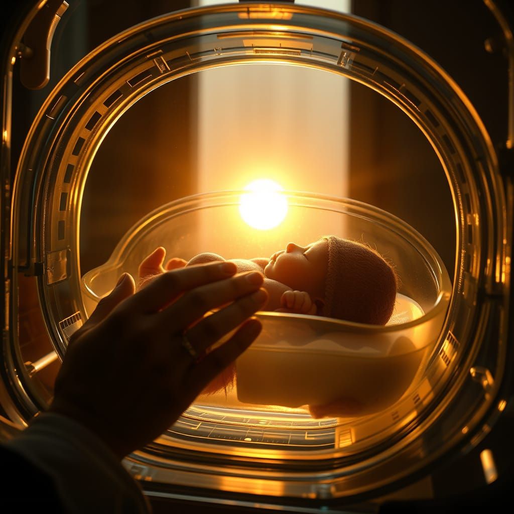 Hope Amidst Vulnerability in Translucent Beauty