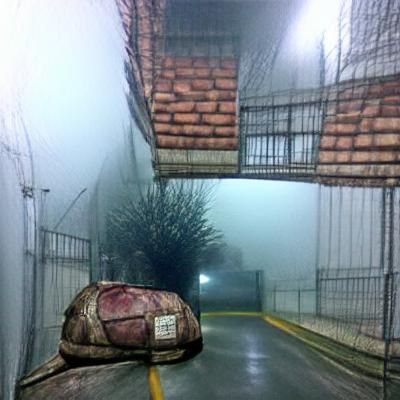 Eerie Landscape Inspired by Silent Hill