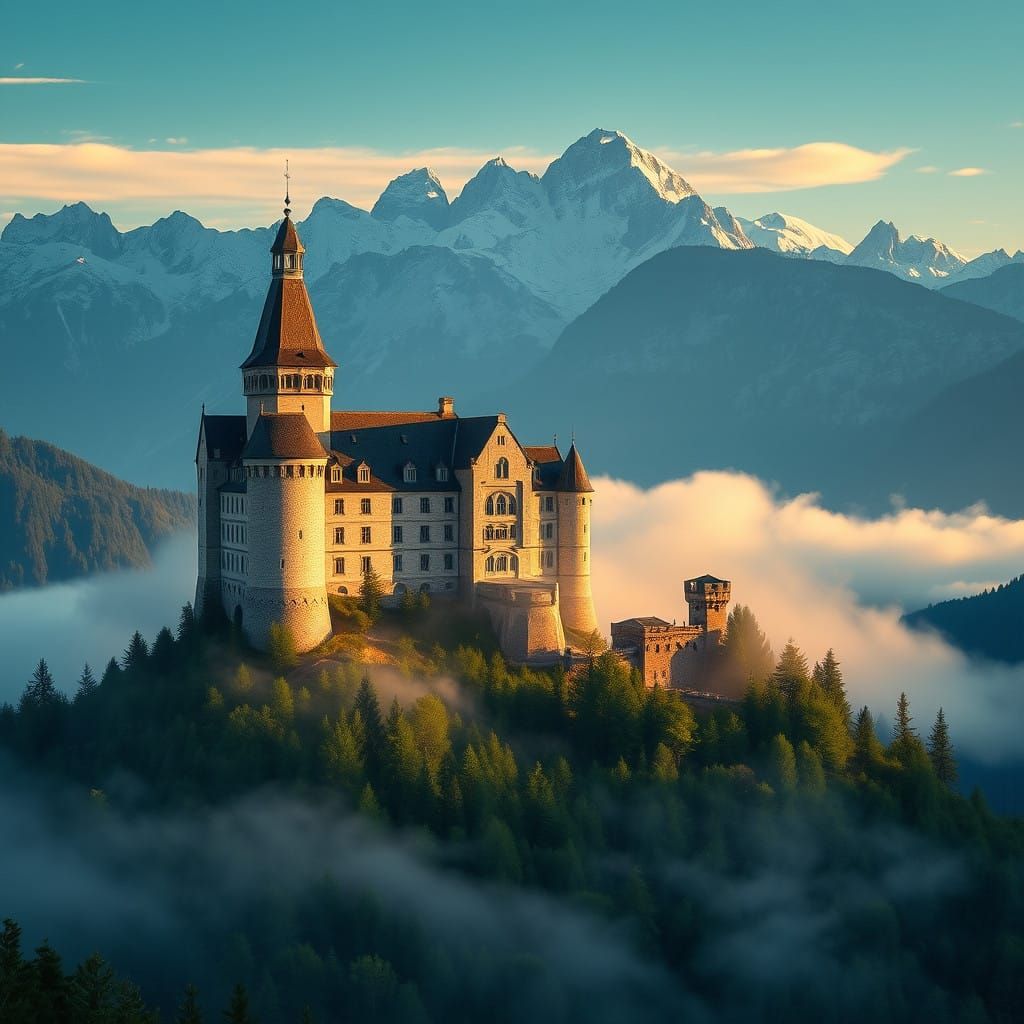 Vaduz Castle Majestically Surrounded by Verdant Forests and ...