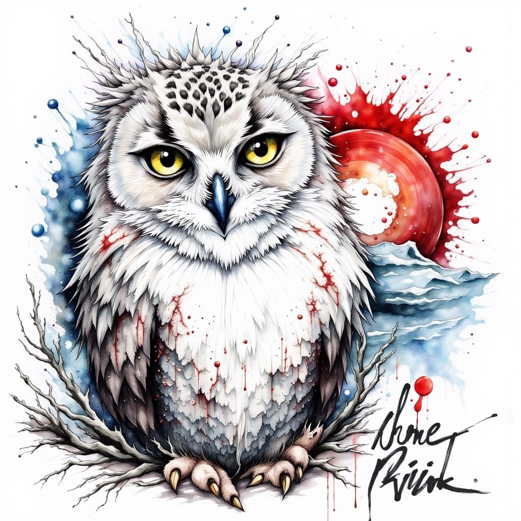 <lora:Chroma:1.0> Owl crime