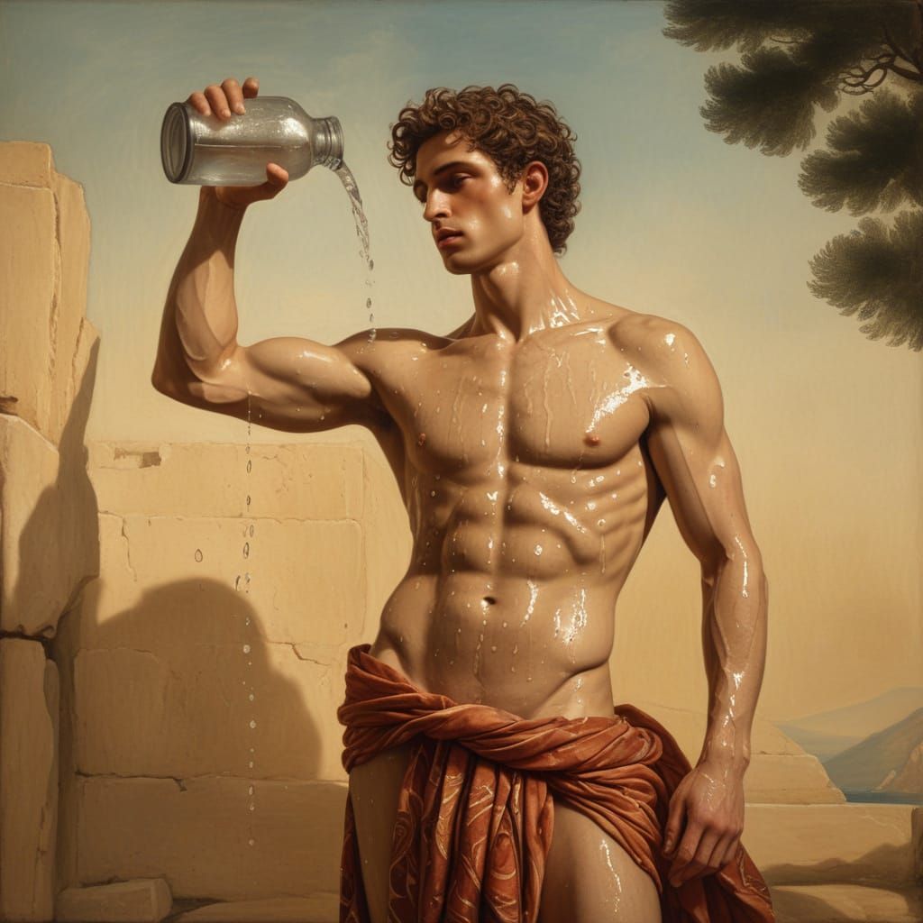 Adonis in Ancient Greek Meadows by Top Artists