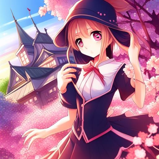 Sakura Rabbit in Anime Style