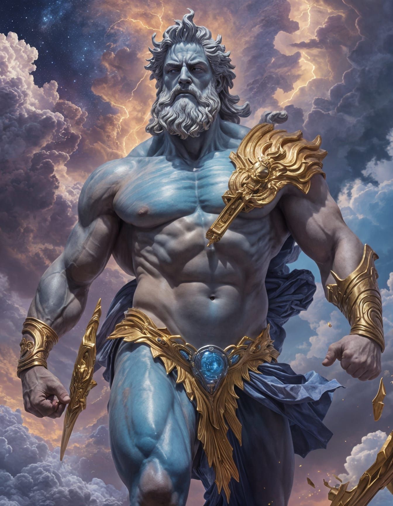 Zeus Leads Cosmic Rebellion Against Cronos