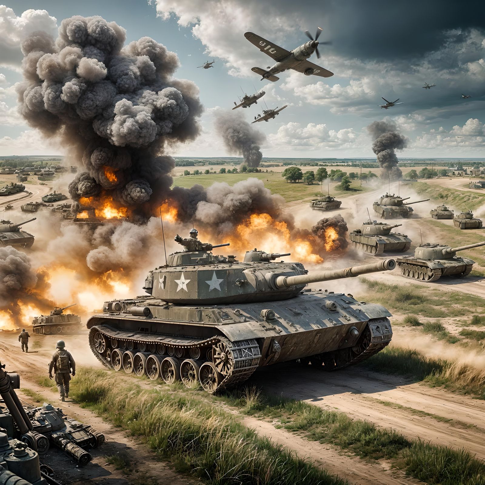 American Tanks in World War 2: 3D Masterpiece