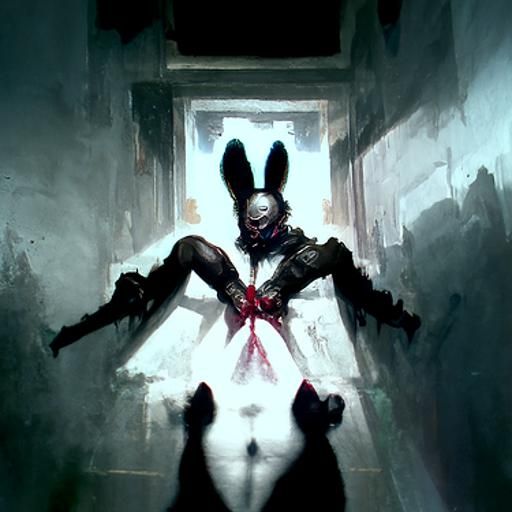 Sinister Deranged Bunny in Fantasy Style