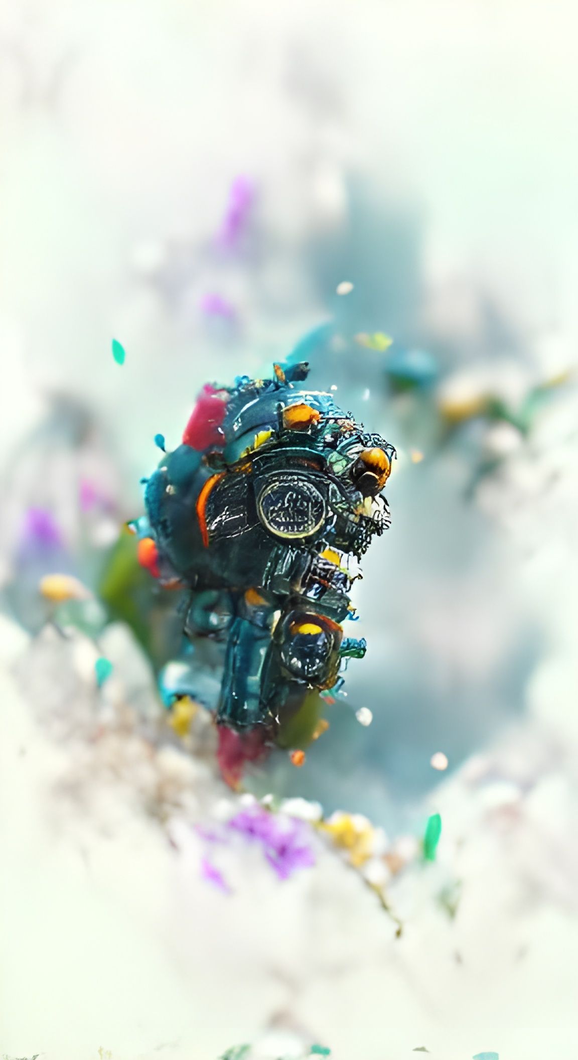Adeptus Titanicus with Dewdrops and Gears in 8K