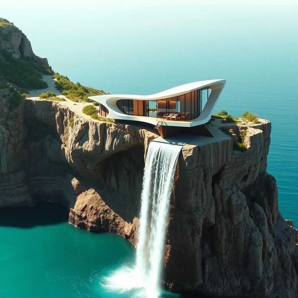 A stunning scene of an incredible impossible architecturally...