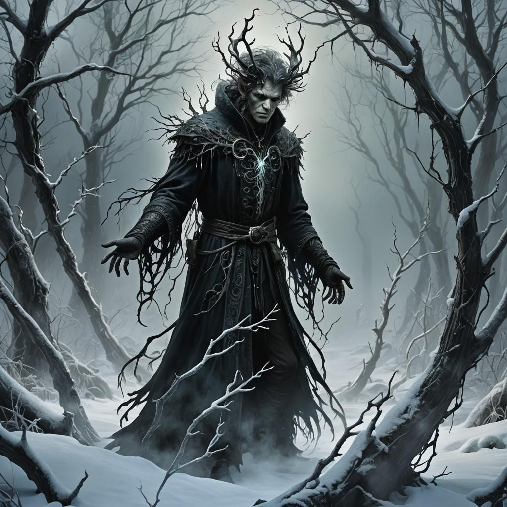 Dark Pixie Sorcerer in Frostbitten Realm
