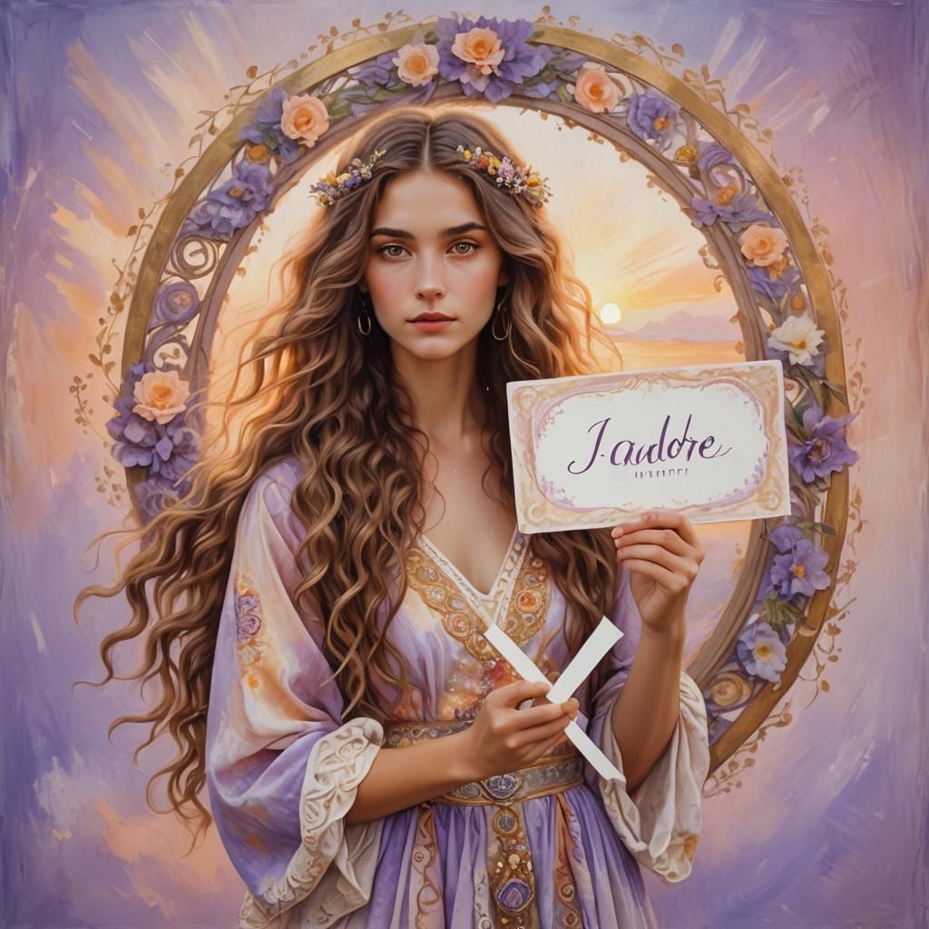 Fantasy Girl Portrait in Dreamlike Style