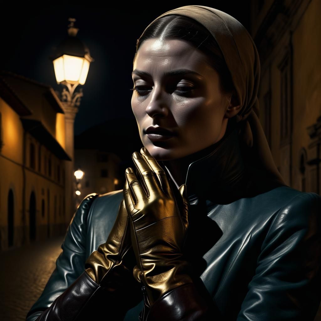 Lucrezia Borgia in Florence: Dark Academia Photorealism