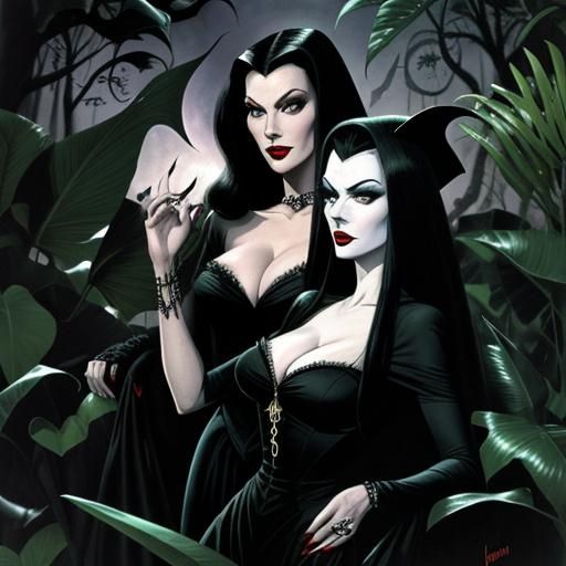 Lush Jungle Harem: A Vivacious Film Still