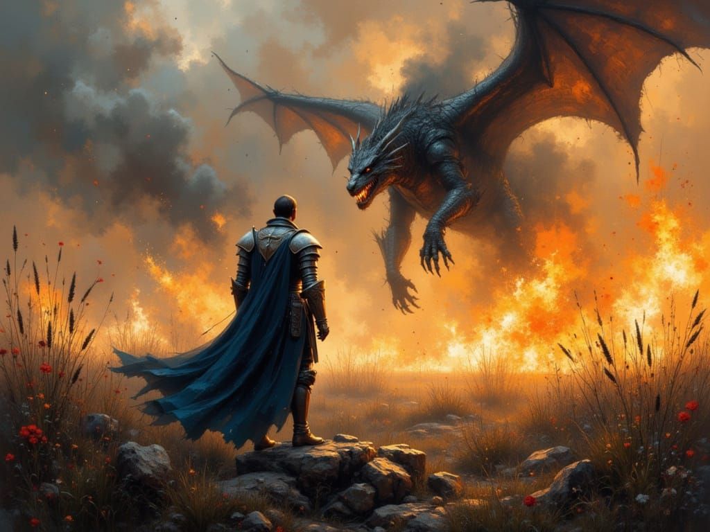 Sir Charcoal of Briquettes battles Ol’ Leatherface!