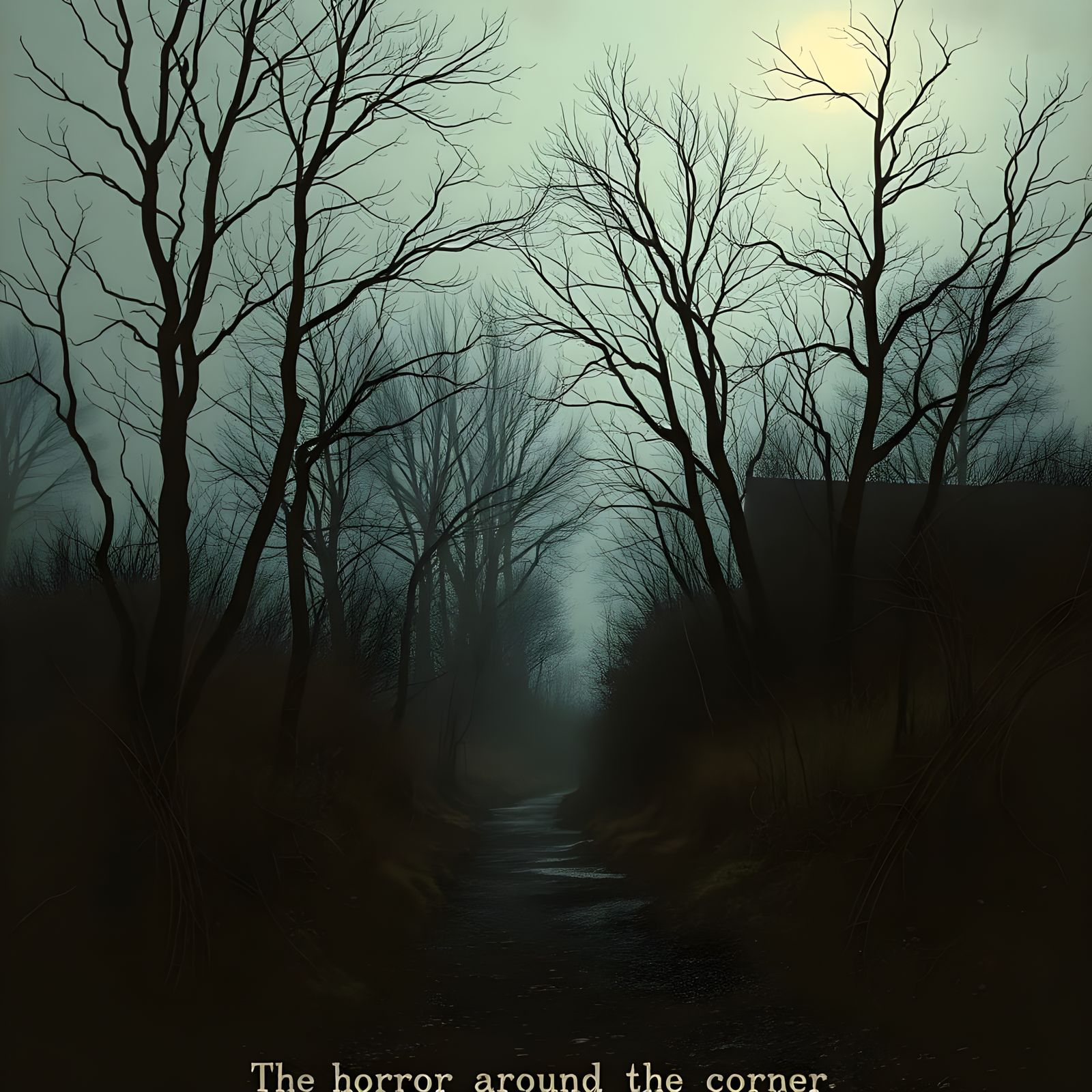 Surreal Andrei Tarkovsky Inspired Landscape with Dark Forebo...