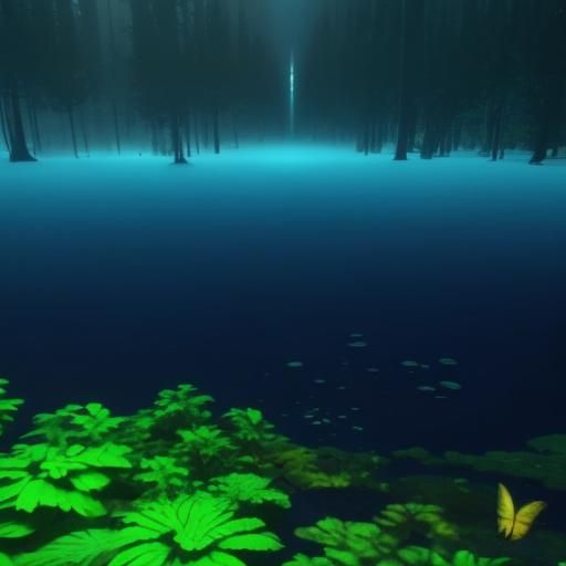 Surreal Hyperrealistic World with Nature and Technology