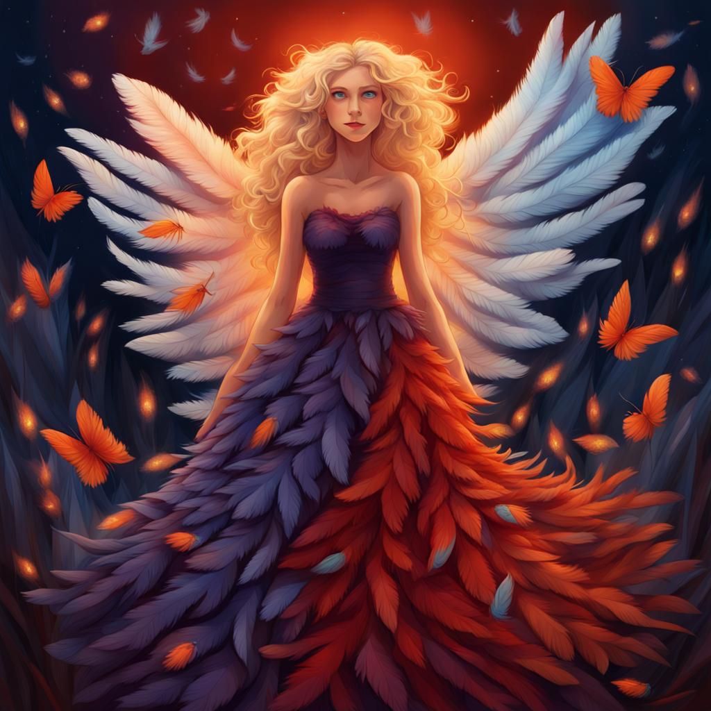 Feathered Dress: Fantasy Concept Art in Deep Color