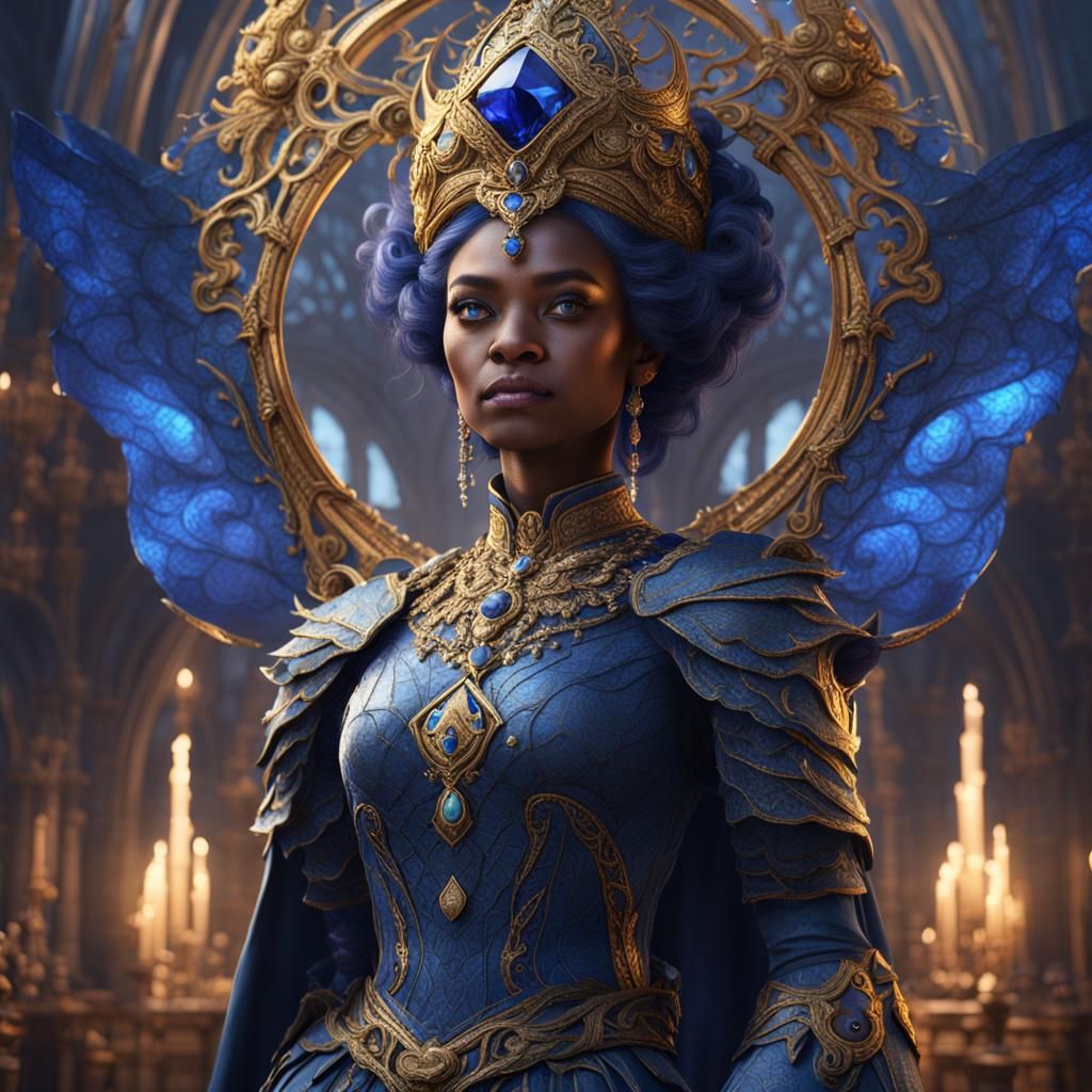 Sapphire Queen of Elmar: Fantasy Concept Art
