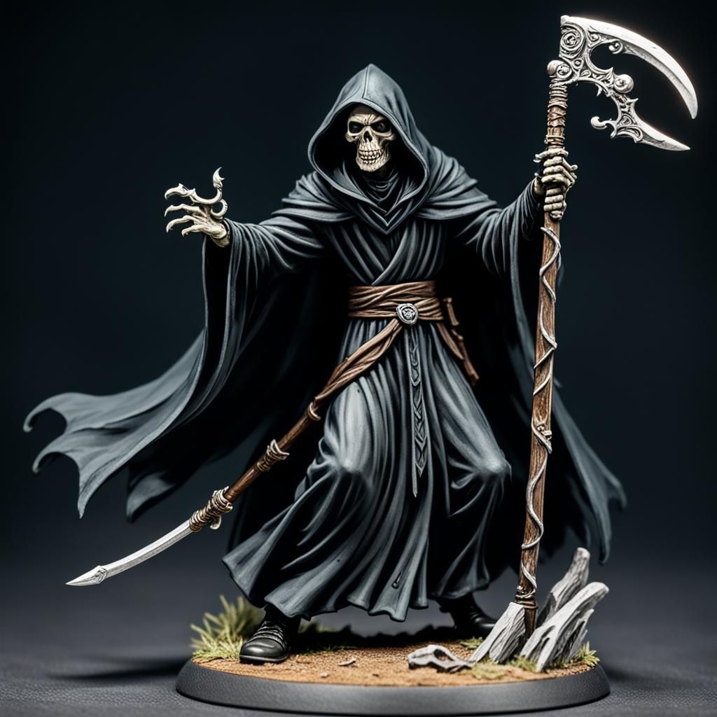 Grim Reaper Miniature Claims a Soul