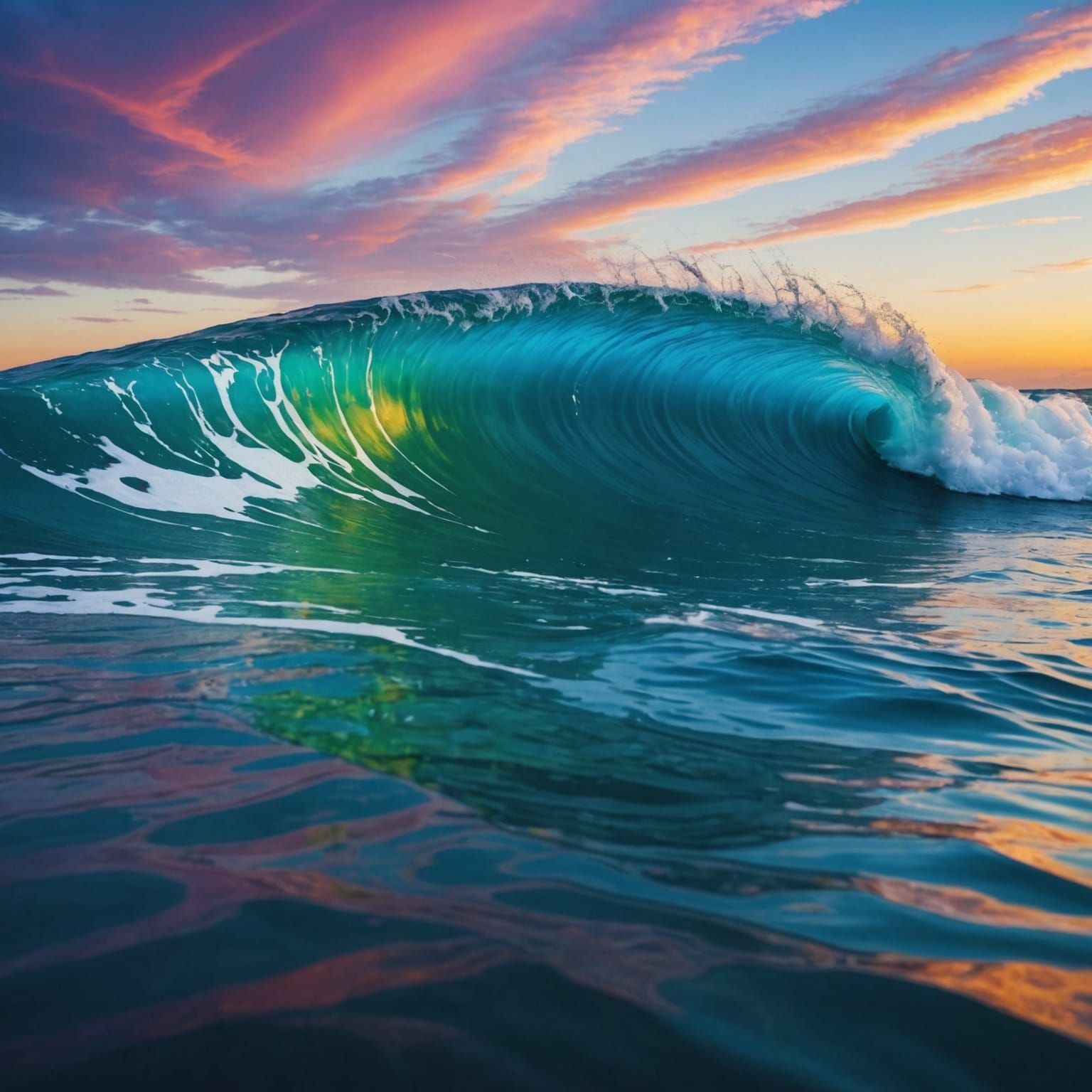 Rainbow Ocean Fantasy Art